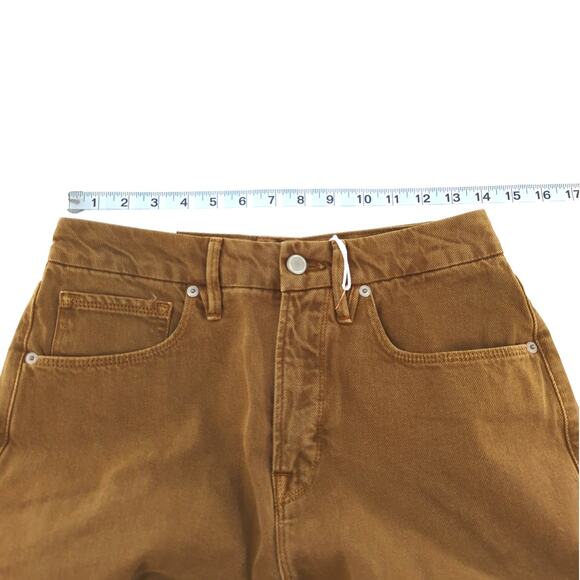 Good American 90s Duster Straight Leg Jeans In Bronze 4/ 27 - Picture 10 of 15